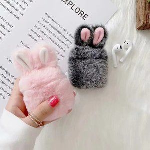 Fluffy Bunny Ears Airpod Cases for Airpods Pro